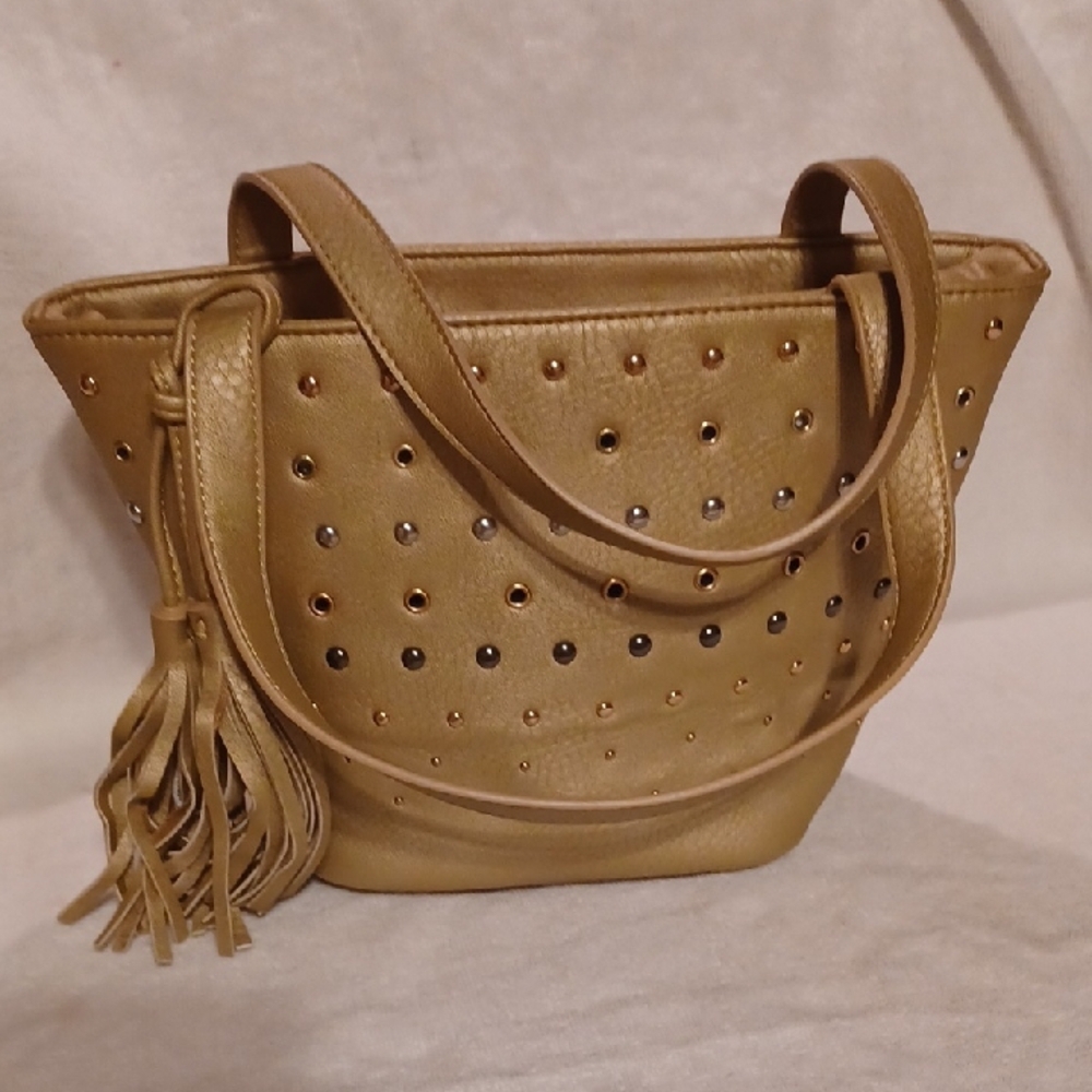 Gold Studded  Bag Charming Charlie Purse